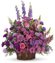 Gracious Lavender Basket from Martinsville Florist, flower shop in Martinsville, NJ